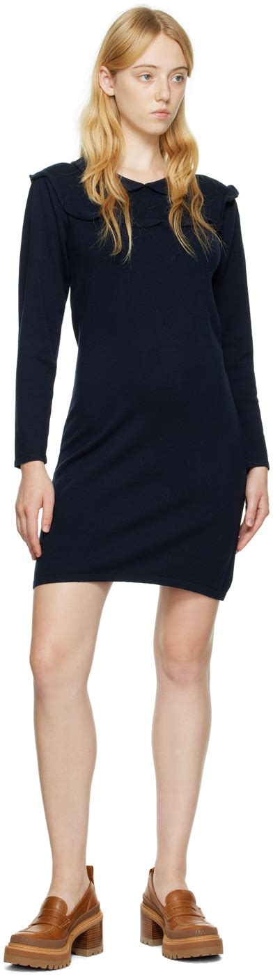 see by chloe navy dress|see by CHLOE. dresses sale.